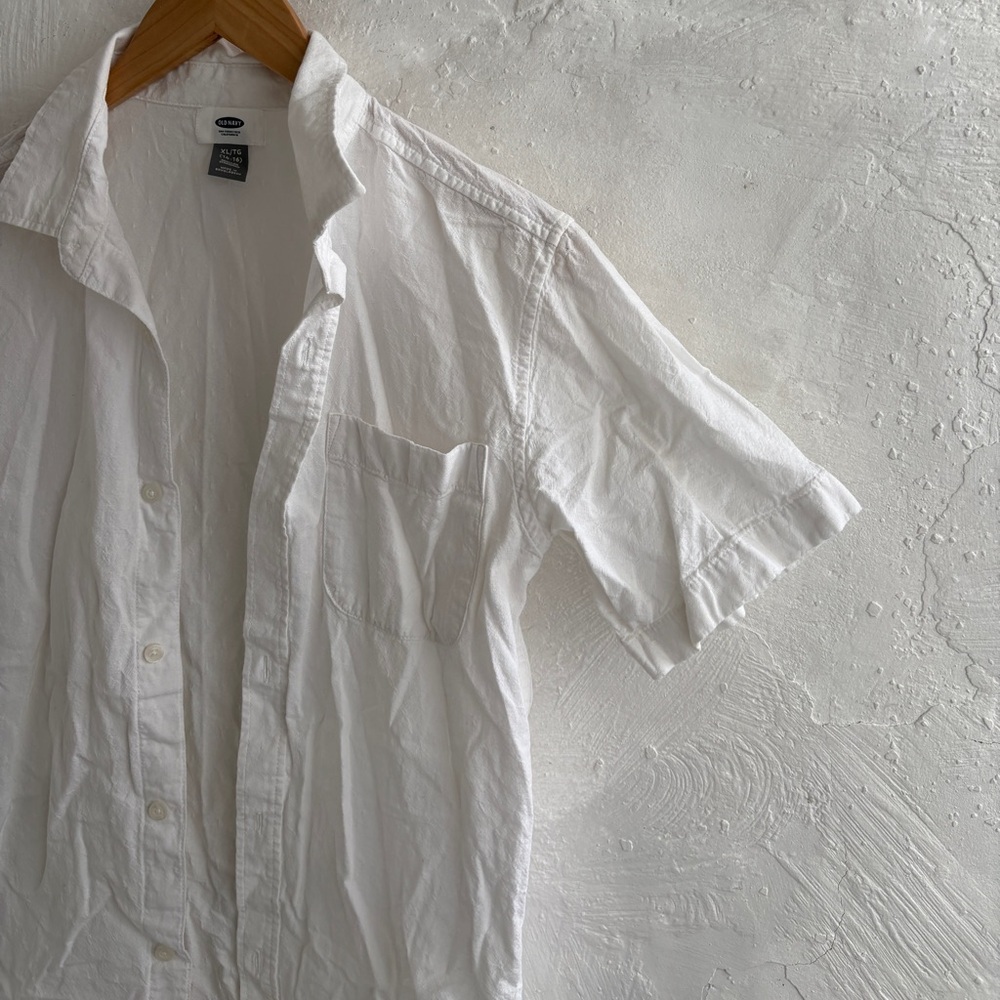 Boys Old navy XL casual button down short sleeve - Picture 5 of 6